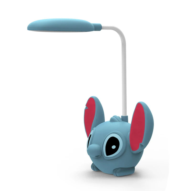 Luminária de Mesa LED Lilo & Stitch com Apontador, Luz Dobrável e Reca